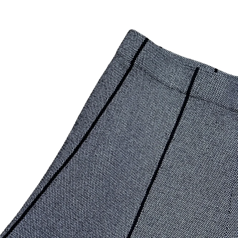 Zara Basic Dark Grey A-Line High Waisted Mini Skirt US S